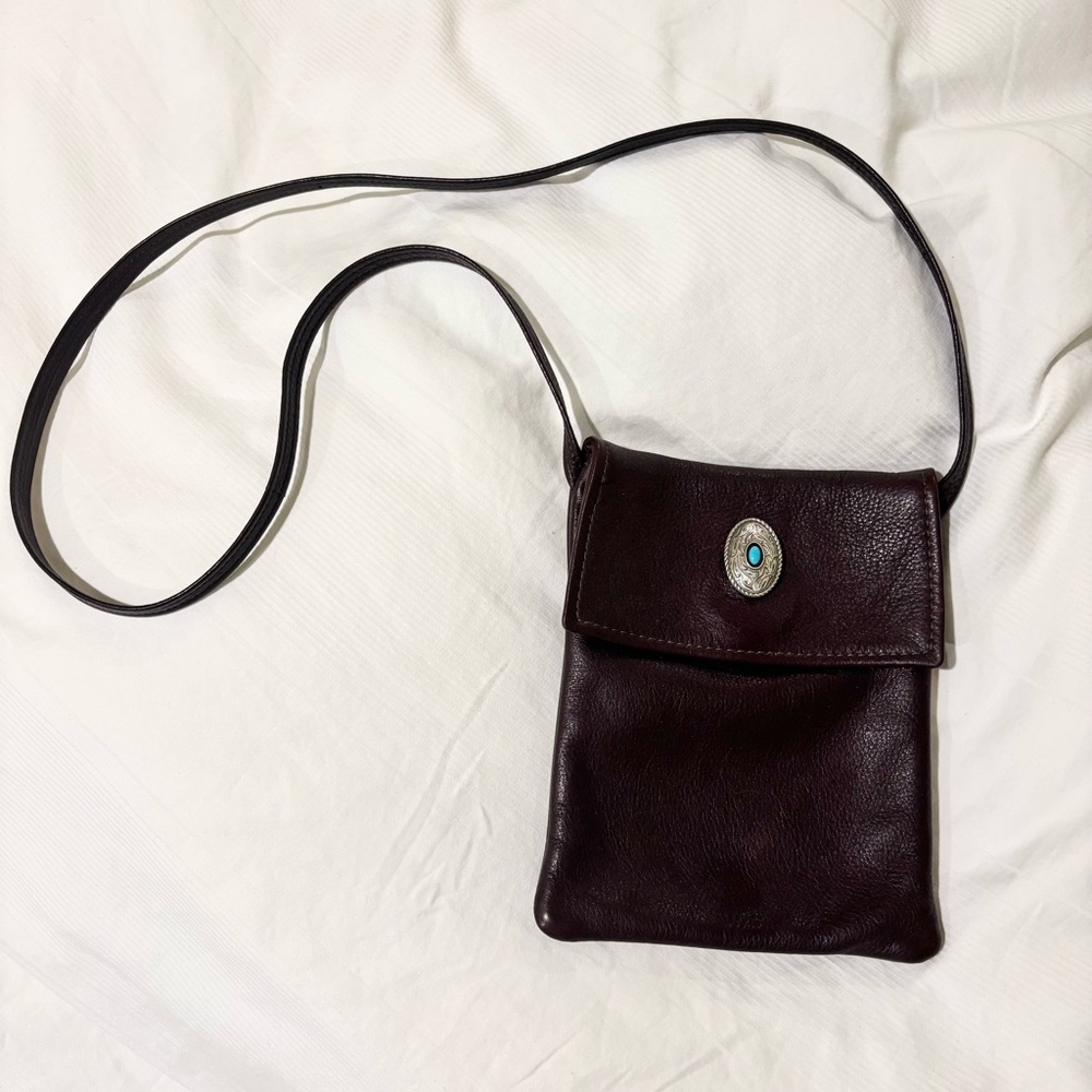 ✨ LEATHER & TURQUOISE PURSE ✨